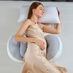 Ergonomic Maternity Support Pillow – Adjustable for Side and Stomach Sleep