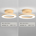 Modern Round Ceiling Light with LED - Acrylic Fixture for Hallways