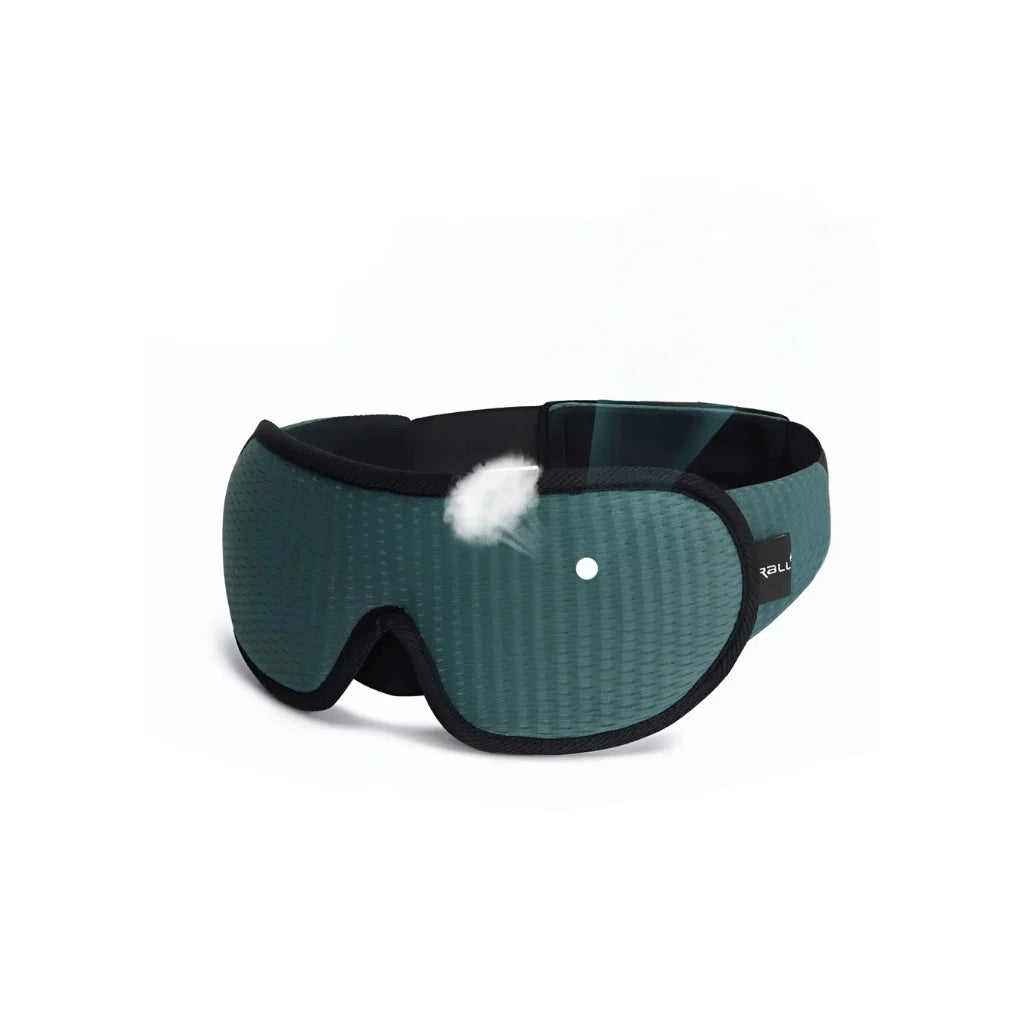 Sleep Mask 3D Contoured Light-Blocking Adjustable Strap