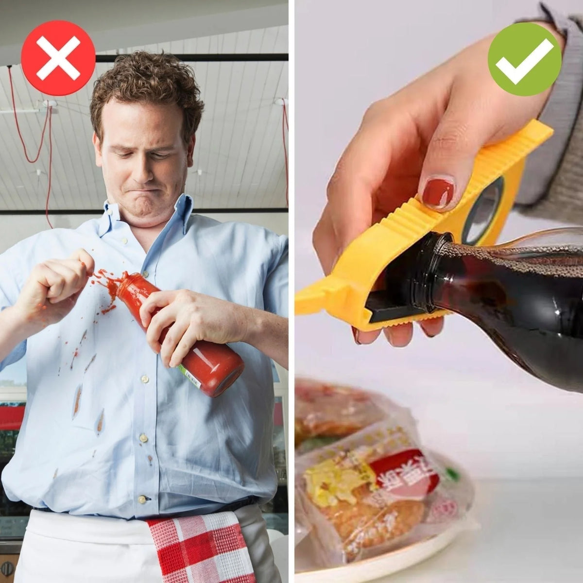 Jar & Bottle Opener Ergonomic Non-Slip Fits Most Jars