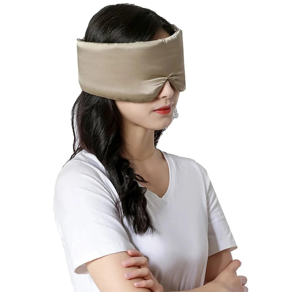 Sleep Mask Mulberry Silk Padded Light-Blocking & Hypoallergenic