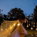 Star and Moon Shaped Solar String Lights