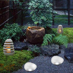 Compact Solar Ground Light with Frosted Glass Appearance
