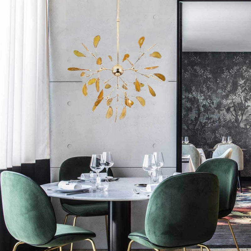 Branch Style Design Glass Chandelier in Multiple Colors