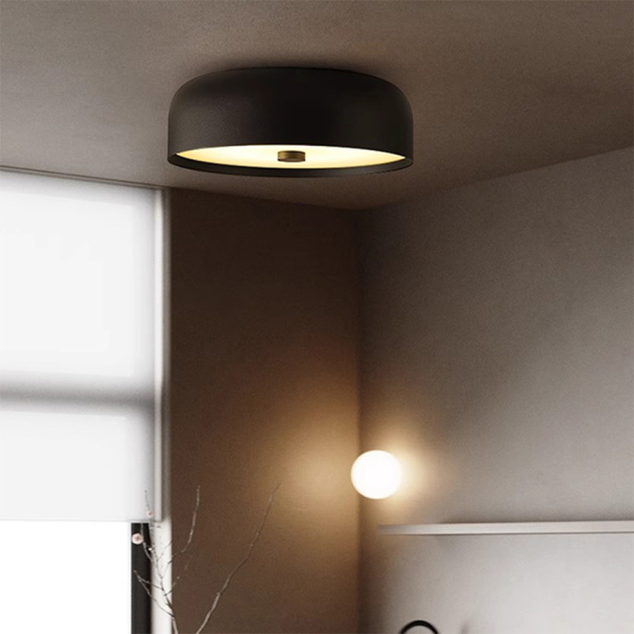 Minimalist LED Flush Mount Ceiling Light in Nordic Retro Style