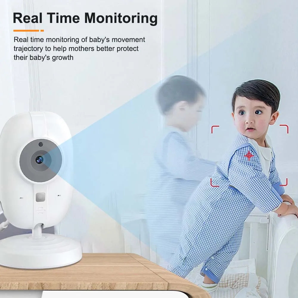 Video Baby Monitor 3.5-Inch Screen Night Vision Two-Way Audio
