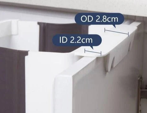 Wall-Mounted Trash Bin Foldable Space-Saving 22 Lb Capacity