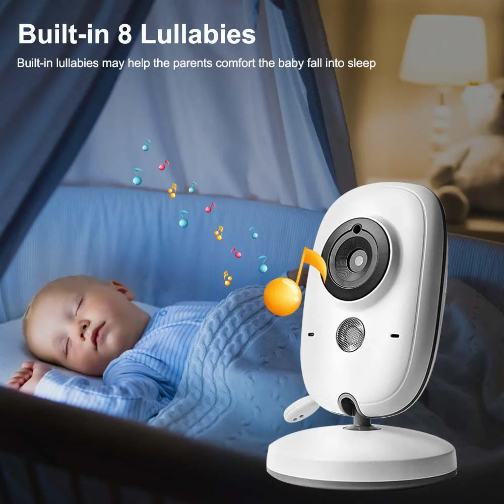 Video Baby Monitor 3.5-Inch Screen Night Vision Two-Way Audio
