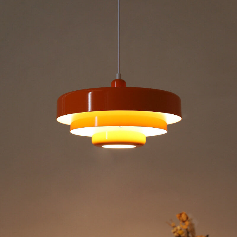 Modern Retro Hanging Light Fixture – Vintage Multi-Layer Pendant Lamp