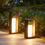 Waterproof Solar LED Outdoor Light – Modern Square Design