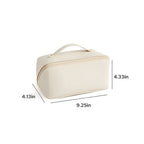 Large Capacity Cosmetic Case - Travel Organizer Makeup Bag with PU Shell
