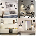Industrial Wall Light Fixture - Modern Metal Sconce with Oil-Rubbed Finish
