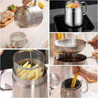 Deep Fryer Compact Stainless Steel Dishwasher Safe