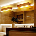 Minimalist LED Wall Light – Contemporary Wooden Fixture for Bedroom & Living Room
