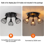 Adjustable Black Ceiling Spotlight Light | Vintage Industrial Style