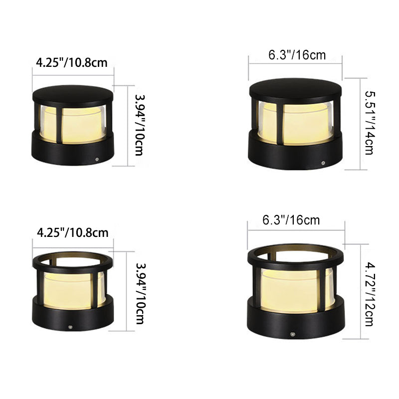 Outdoor Lawn Light with LED – Waterproof Aluminum Cylinder Design