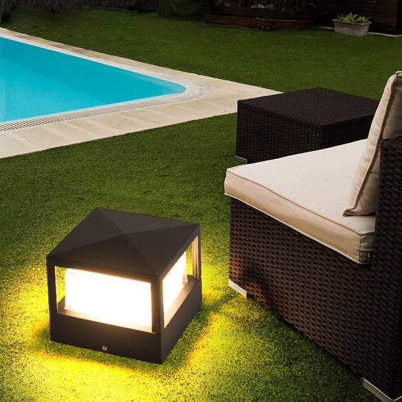 Outdoor Lawn Light with LED – Waterproof Aluminum Cylinder Design