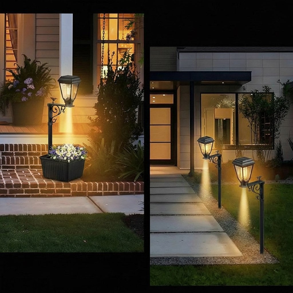 Garden Solar Light Featuring Plant Holder