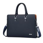 Laptop Bag Leather Padded Compartment Fits 15 Inch