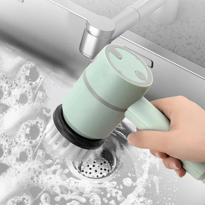 Automatic Dish Brush Rotating Head USB Rechargeable