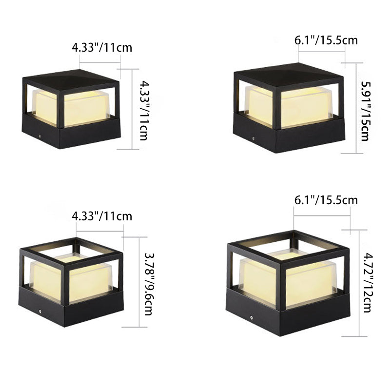 Outdoor Lawn Light with LED – Waterproof Aluminum Cylinder Design