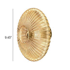 Retro Round Disc Wall Light with Glass Shade