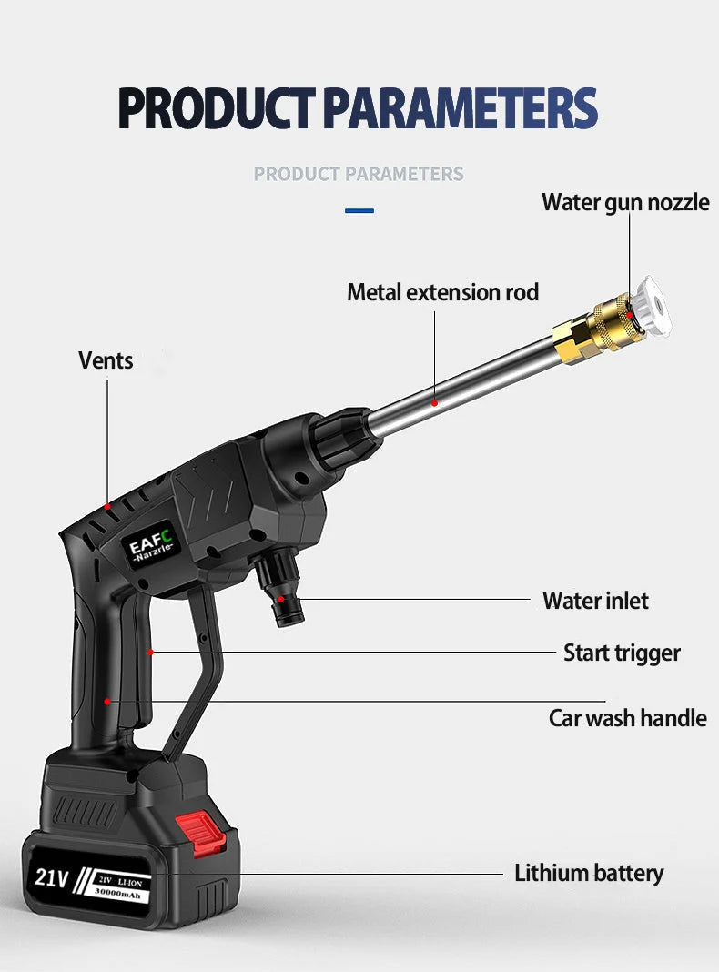 Pressure Washer Cordless 80 Bar Rechargeable