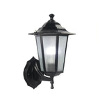 Motion Sensor Outdoor Wall Light with Black Metal Design