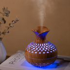 Wood-Grain LED USB-Powered Aroma Diffuser