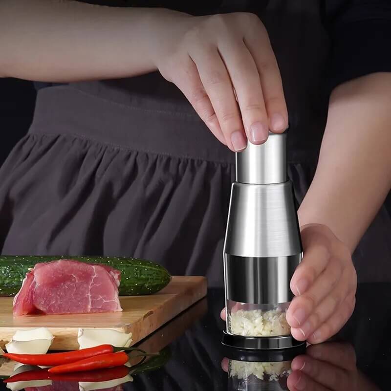 Manual Vegetable Cutter Zigzag Blade Stainless Steel Integrated Bowl