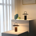 Metal Table Lamp with Touch Control – USB Rechargeable LED Light