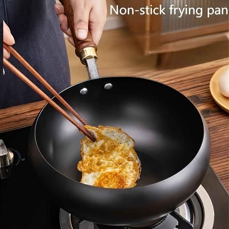 Stalwart Cast Iron Deep Frying Pan with Lid for Versatile Cooking