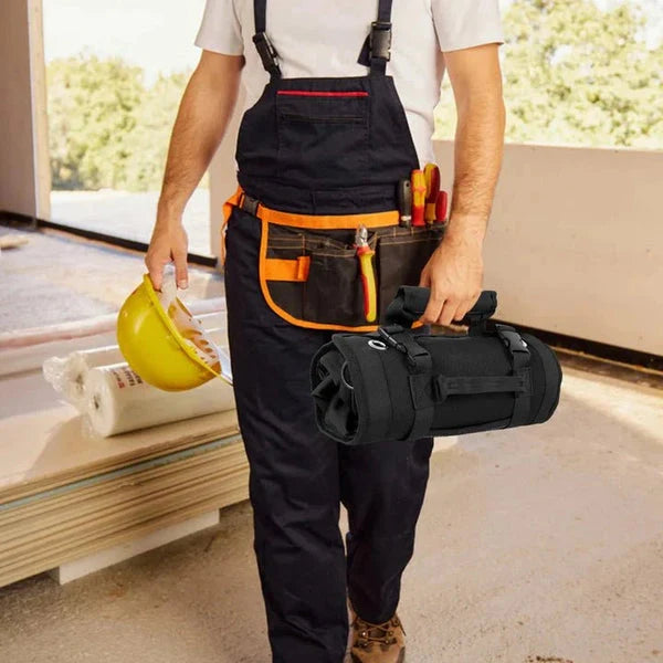 Roll-Up Tool Bag Oxford Fabric & Waterproof Zippers