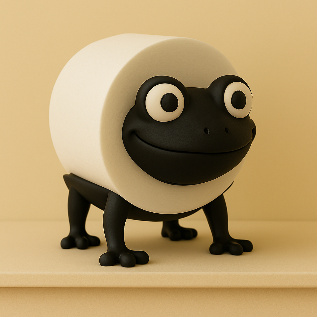 Decorative Tabletop Figure for Animal-Themed Toilet Paper Holder