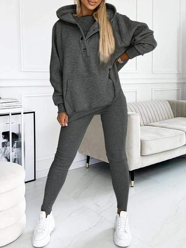 Two-Piece Loungewear Set Loose Fit Eco Friendly Cotton Blend