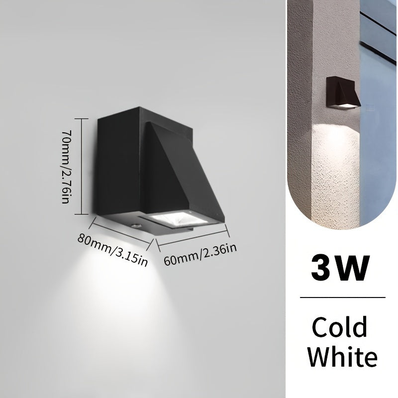 Waterproof Decorative Outdoor Wall Light – 3W/6W LED Illumination