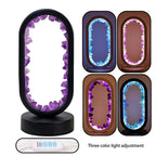 Crystal Lamp Handcrafted Natural Amethyst Ambient Light
