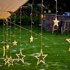 Star and Moon Shaped Solar String Lights