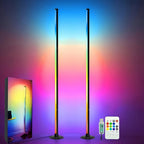 RGBIC LED Dimmable Aluminum Floor Lamp (App & Remote Control)