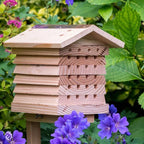 Weatherproof Cedar & Copper Bee Hotel (Multiple Hole Sizes)