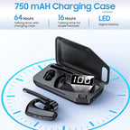 Bluetooth Headset Dual Microphones ENC Noise-Cancelling
