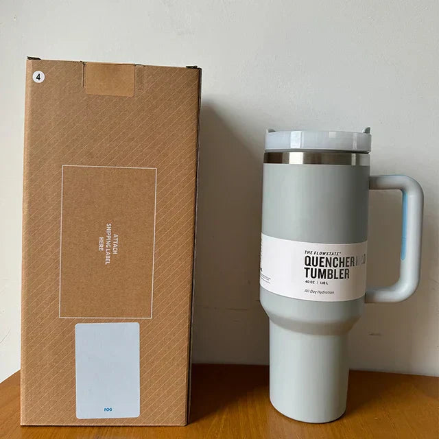 Insulated Tumbler 1.2L Stainless Steel Handle Lid