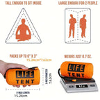 Survival Tent 2-Person Compact Water-Resistant Reflective Liner