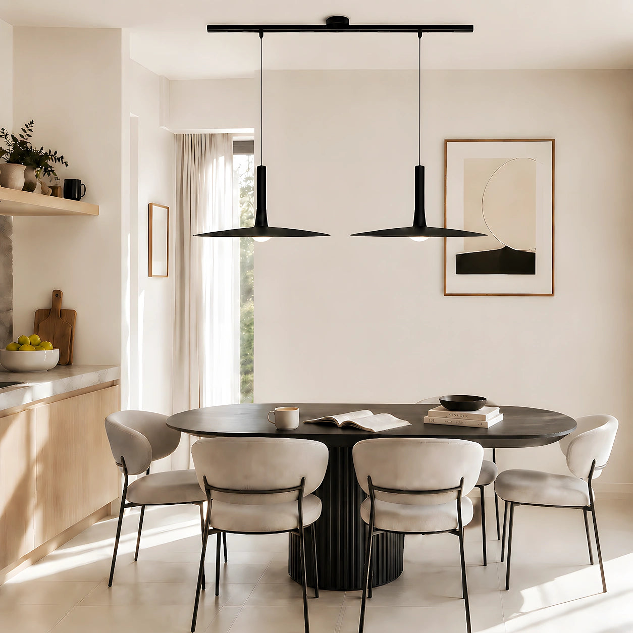 Rotatable & Movable Aluminum Ceiling Track (100 cm)