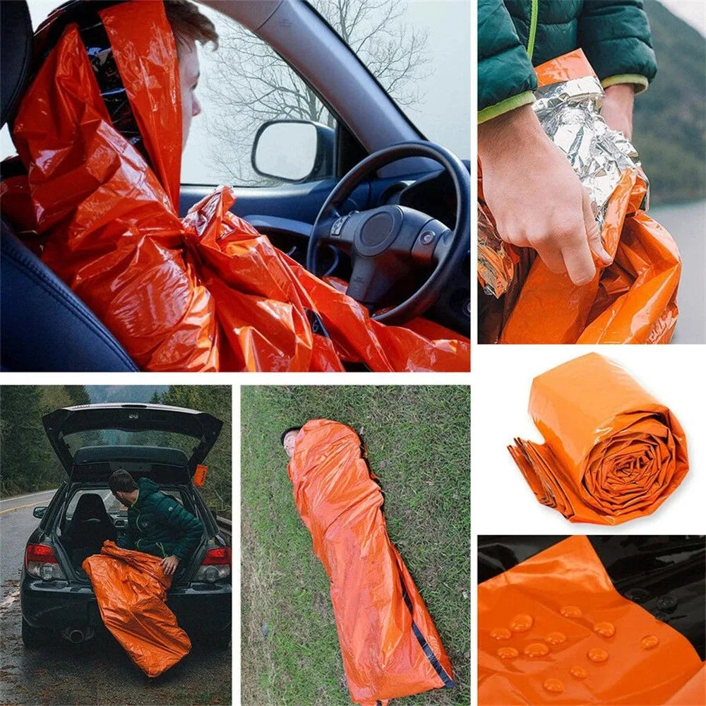 Emergency Sleeping Bag Reflective & Waterproof Packable Pouch