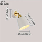 Adjustable Wall Sconce Light in Metal for Bedroom and Living Room
