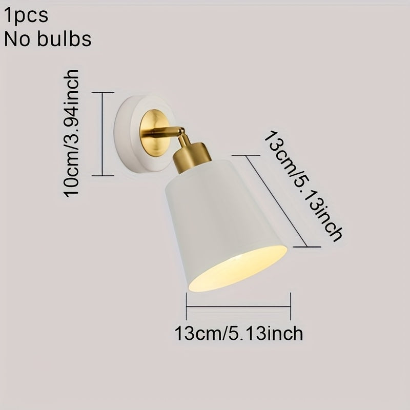 Adjustable Wall Sconce Light in Metal for Bedroom and Living Room