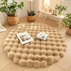 Soft Round Bubble Rug – Fluffy Circle Carpet for Cozy Spaces