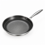 Coating-Free Stainless Steel Wok & Frying Pan (26 cm)