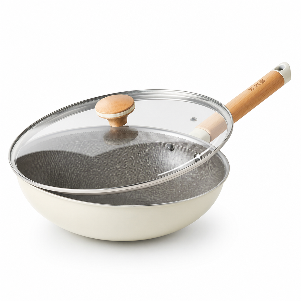 Titanium Non-Stick PTFE & PFOA-Free Induction-Ready Wok